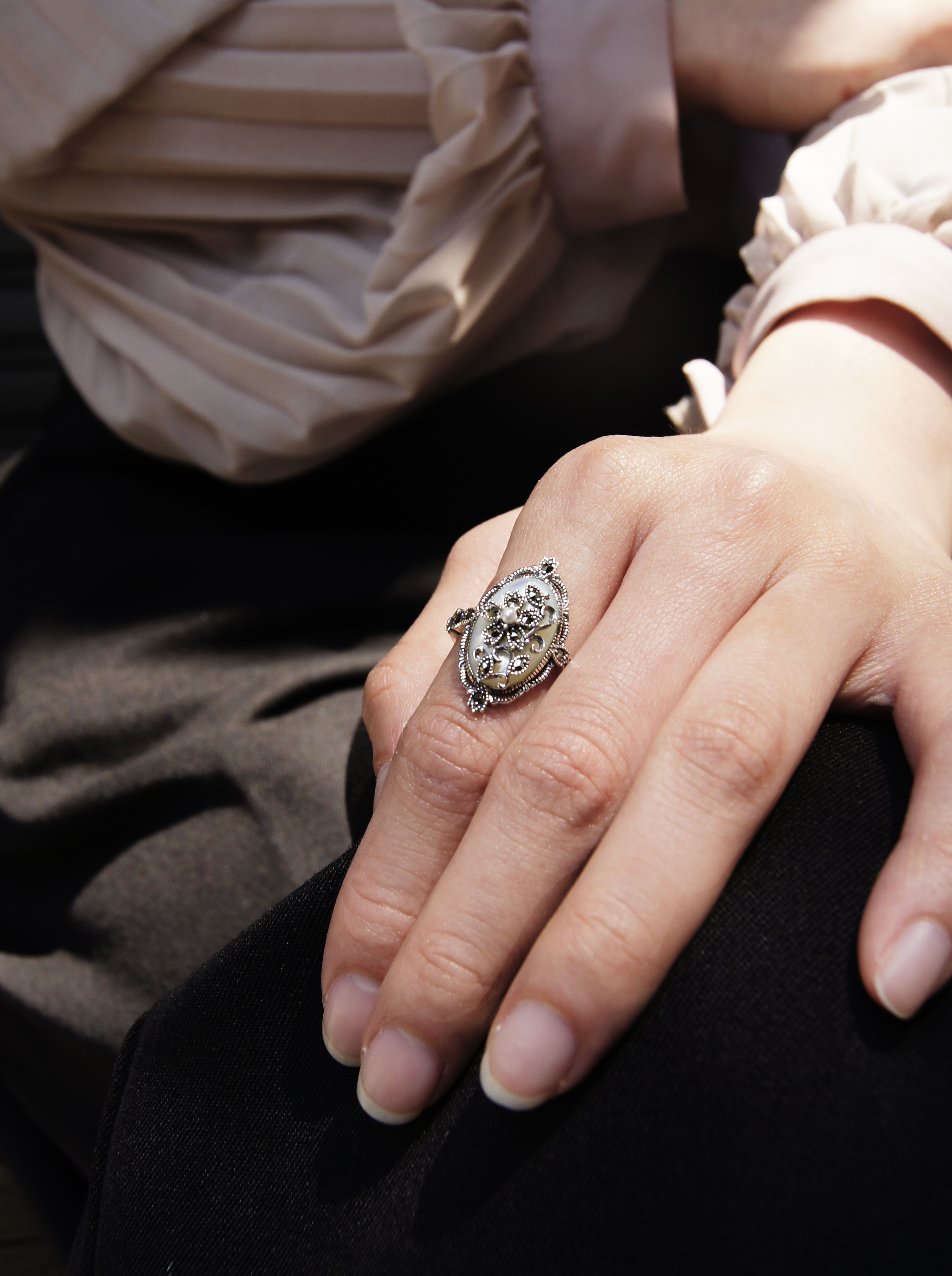 宮廷花紋戒指OP2027