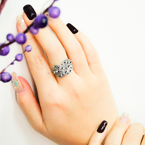 葉子小米珠戒指 OP1920