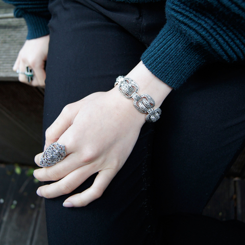 四葉草皇后圖紋戒指