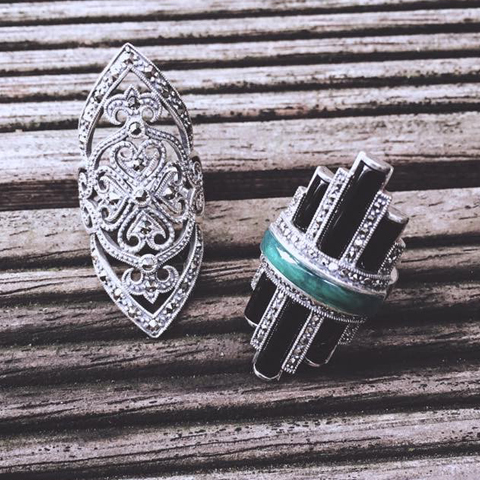 四葉草皇后圖紋戒指