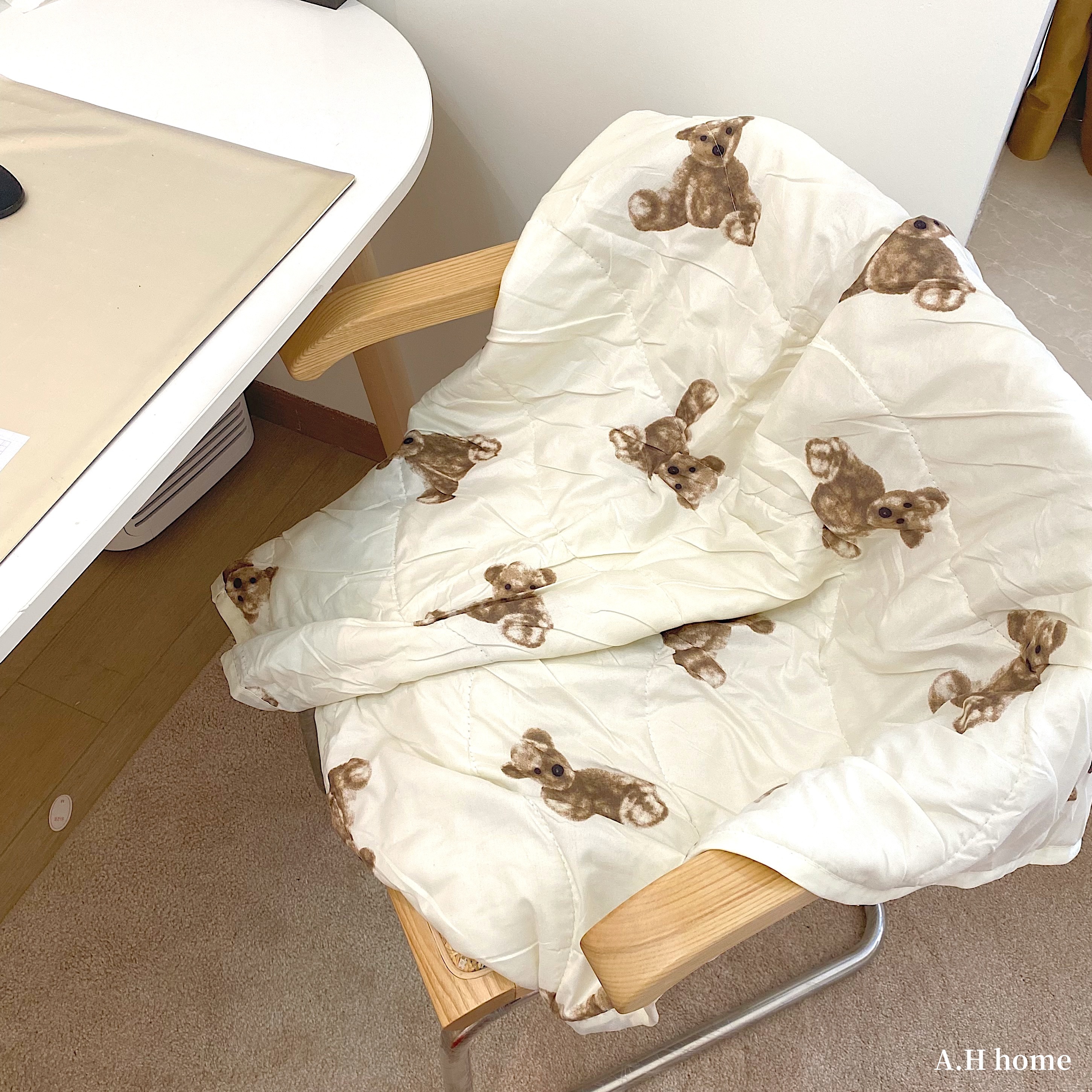 【ＡＨ506】韓國ins泰迪熊沙發毯