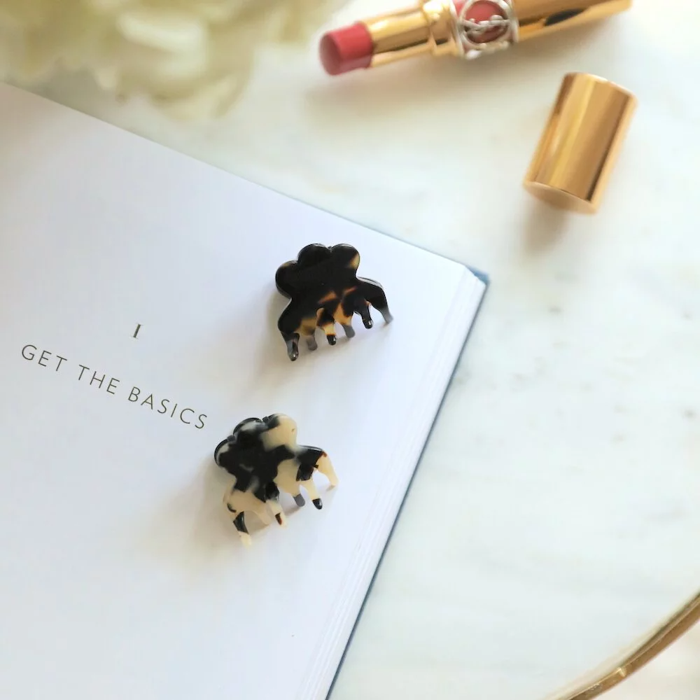 FRANCE LUXE 迷你貝殼造型抓夾〈琥珀色〉