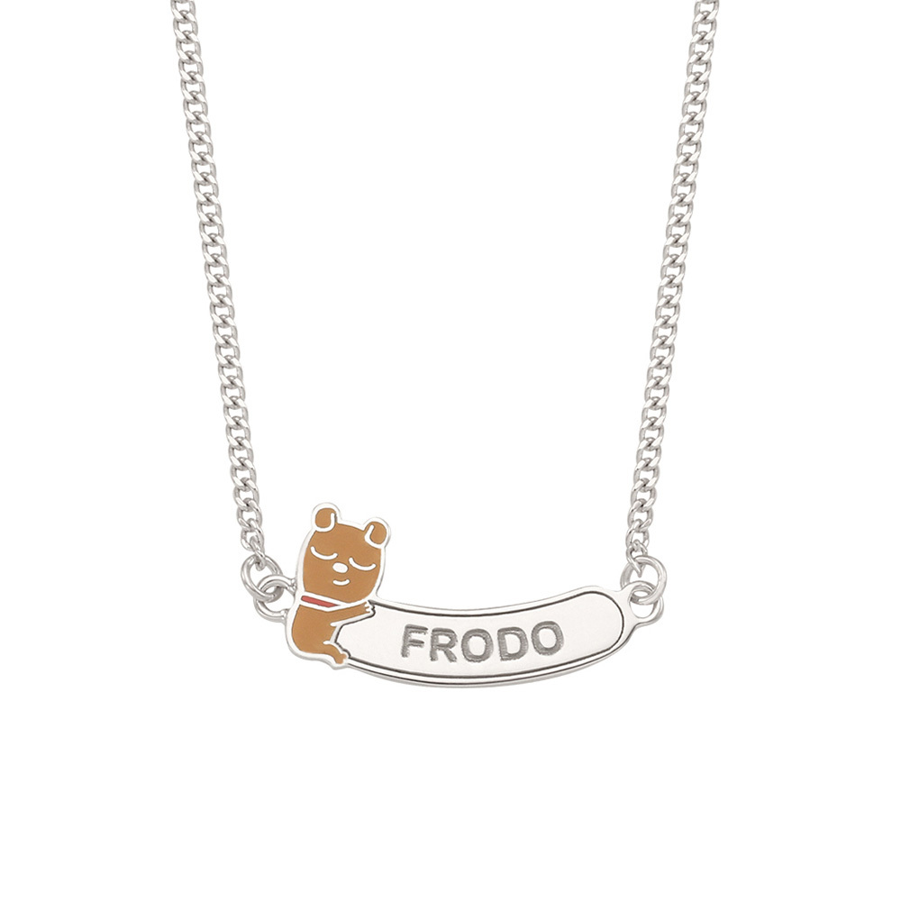 MiniGOLD x Kakao Friends Name Stick Kids Necklace NLKS1161 - FRODO