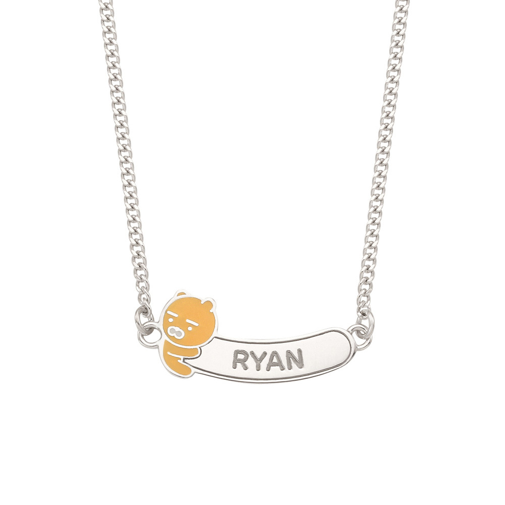 MiniGOLD x Kakao Friends Name Stick Kids Necklace NLKS1156 - RYAN