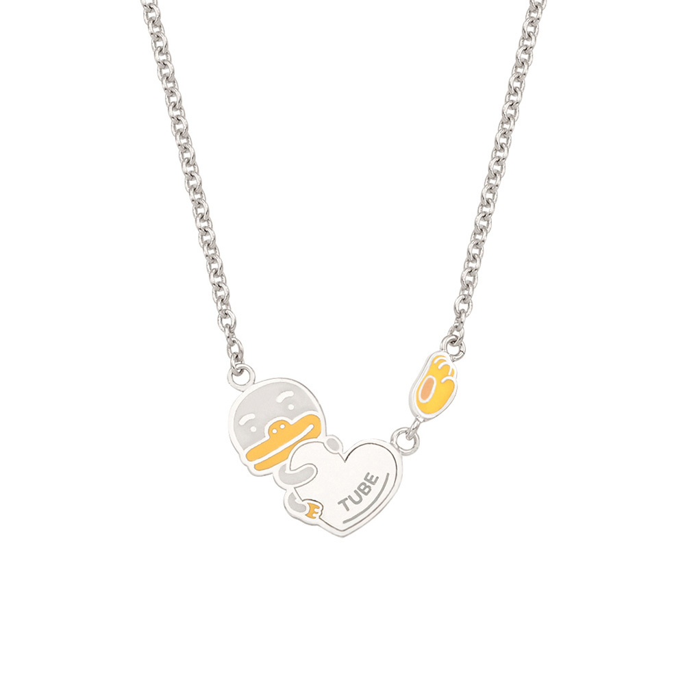 MiniGOLD x Kakao Friends Heart Kids Necklace NLKS1166 - TUBE
