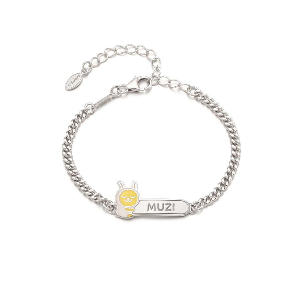MiniGOLD x Kakao Friends Name Stick Kids Bracelet BLKS1158 - MUZI