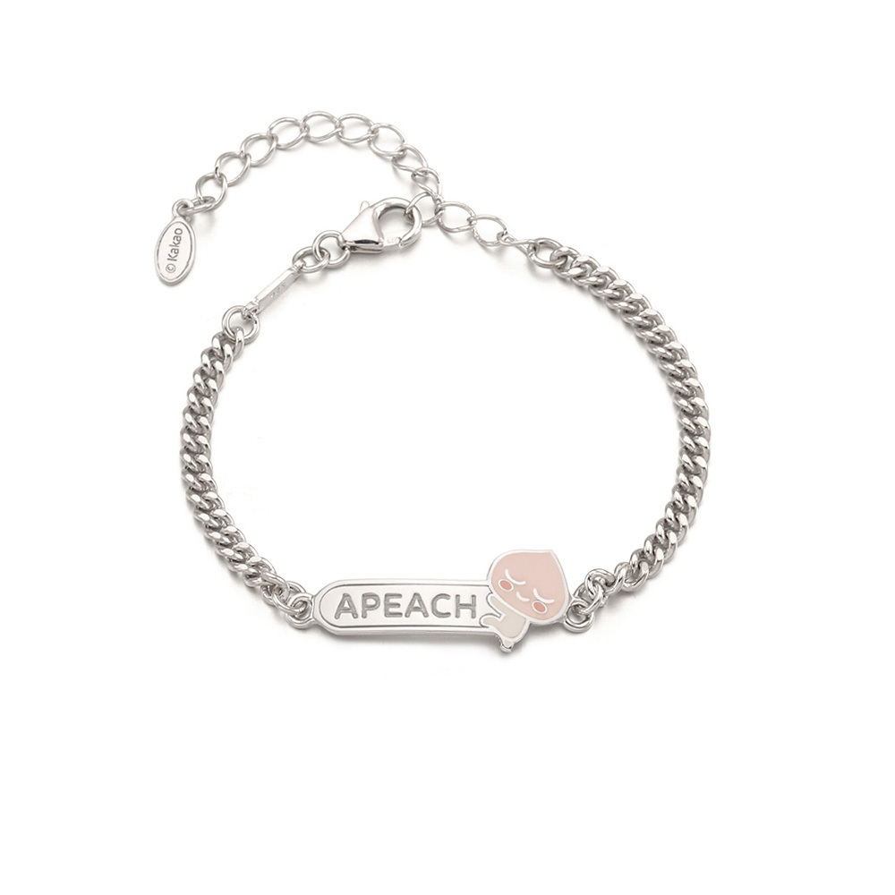MiniGOLD x Kakao Friends Name Stick Kids Bracelet BLKS1159 - APEACH