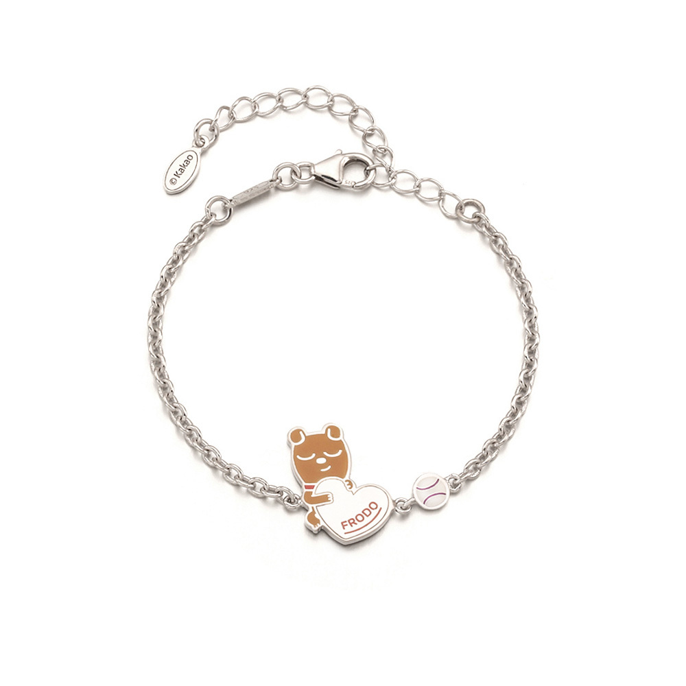 MiniGOLD x Kakao Friends Heart Kids Bracelet BLKS1167 - FRODO