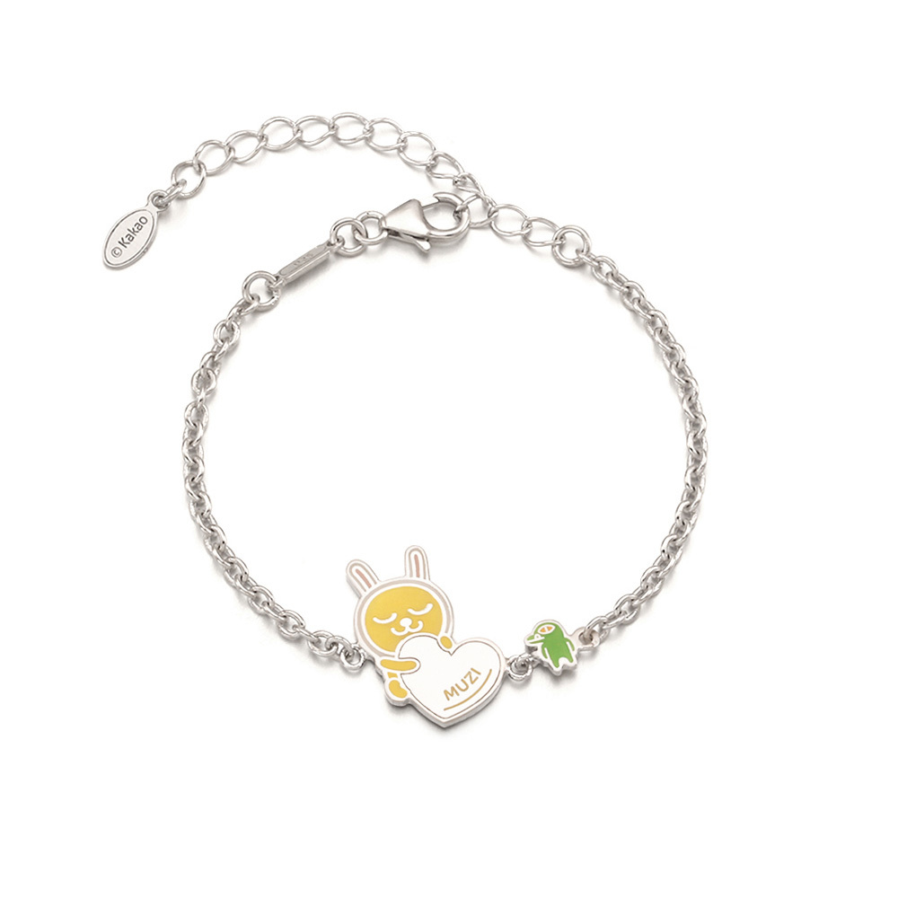 MiniGOLD x Kakao Friends Heart Kids Bracelet BLKS1164 - MUZI
