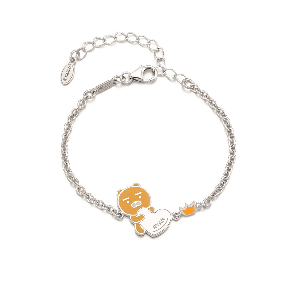 MiniGOLD x Kakao Friends Heart Kids Bracelet BLKS1162 - RYAN