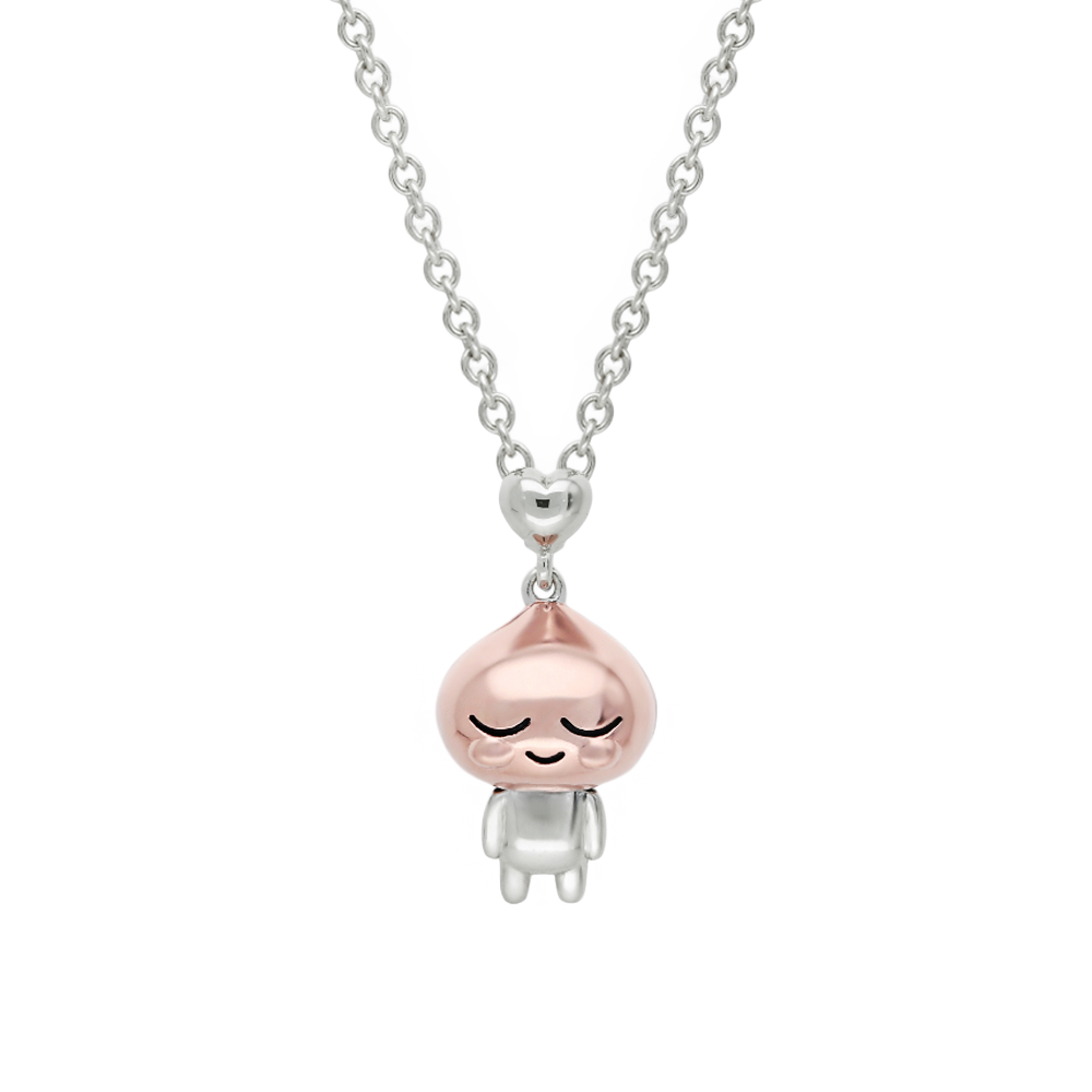 MiniGOLD x Kakao Friends Moving Kids Necklace NLKM1084 - APEACH