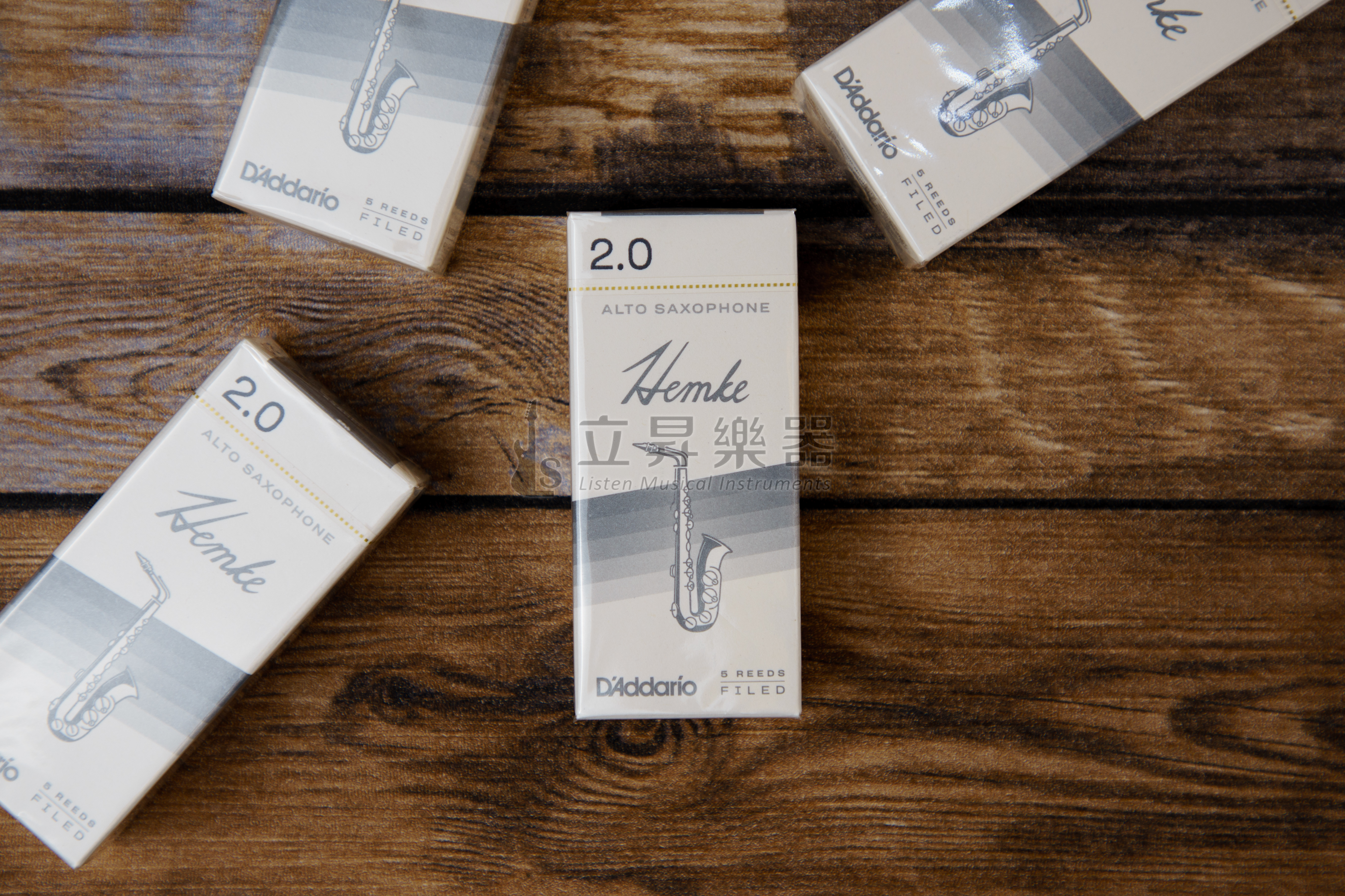 D'addario MP-A-20 Hemke系列 中音薩克斯風竹片 Alto Saxophone 5片裝 RHKP5ASX200 硬度:2.0號