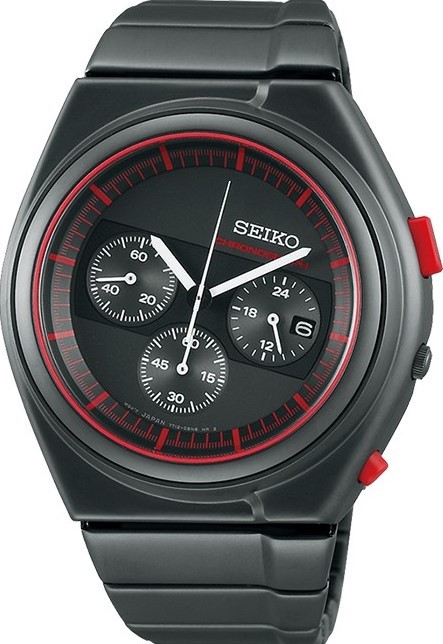 萬年鐘錶 - SEIKO   GIUGIARO DESIGN 聯名設計限量計時男錶  7T12-0CD0R / SCED055J  錶徑34.5MM
