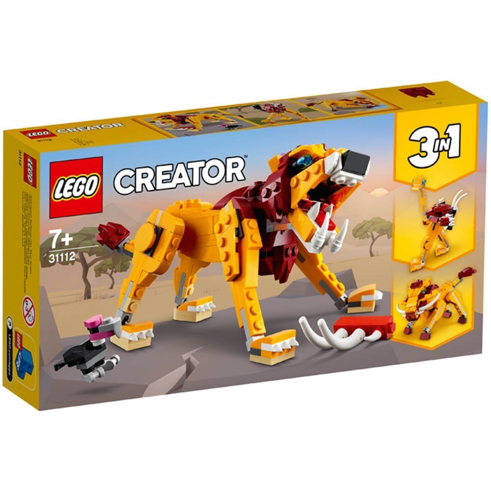 [飛米樂高積木磚賣店] LEGO 31112 Creator 3 合 1 野獅