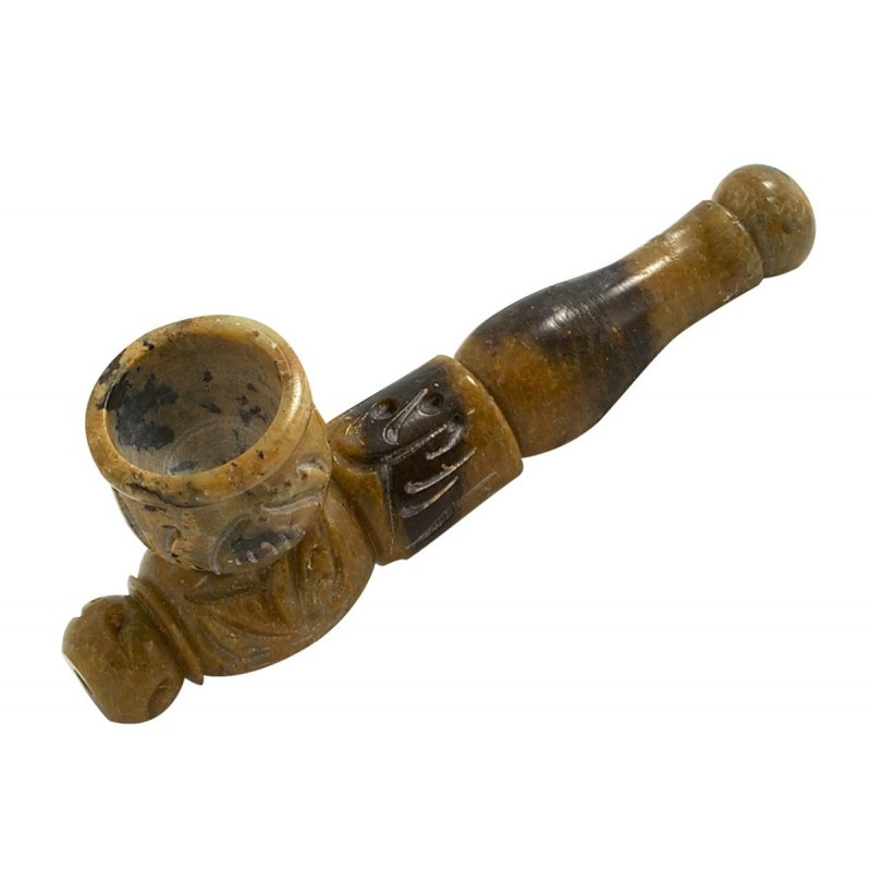 4.25" MULTICOLORED MARBLE STONE PIPE