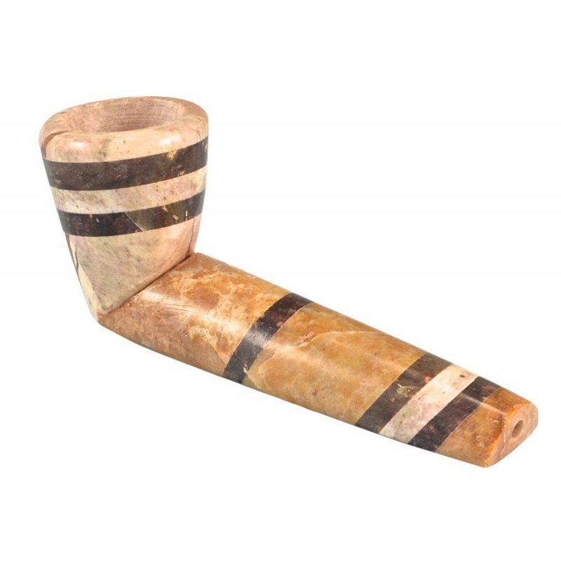 3.5" TRI-TONE MARBLE-COLORED STONE PIPE
