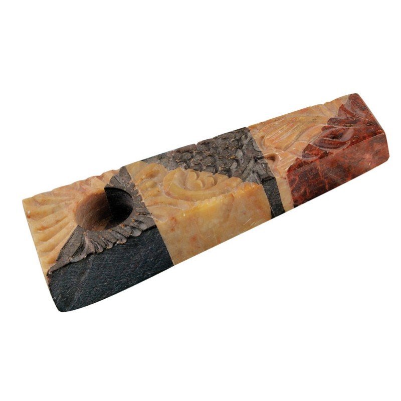 3.25" MULTICOLOR MARBLE STONE PIPE