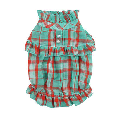 Puppy Angel 棉紗小格紋襯衫