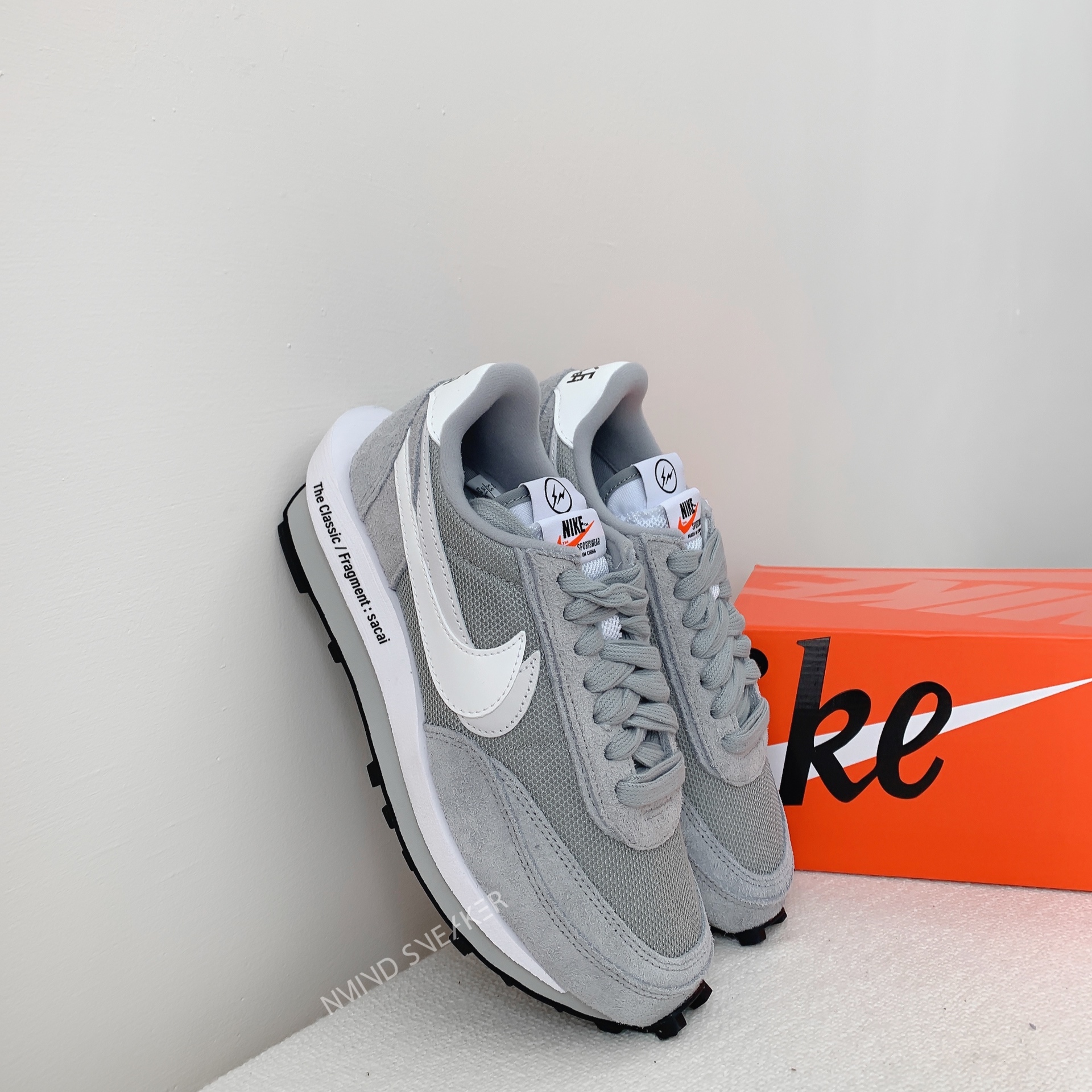 Sacai X Fragment Design X Nike LDWaffle 三方聯名灰