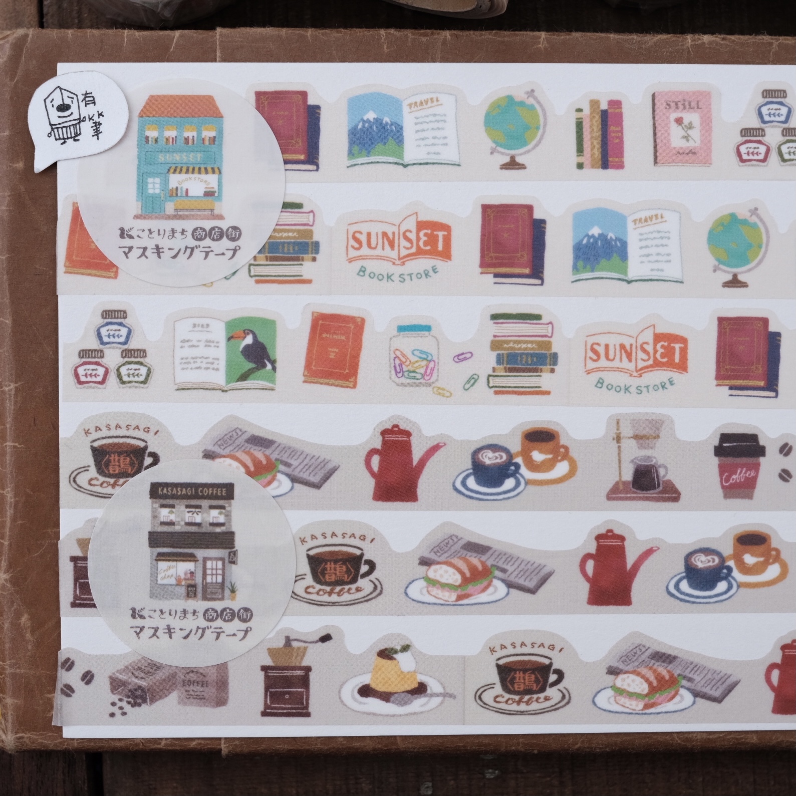 MIND WAVE Shopping Street Masking tape