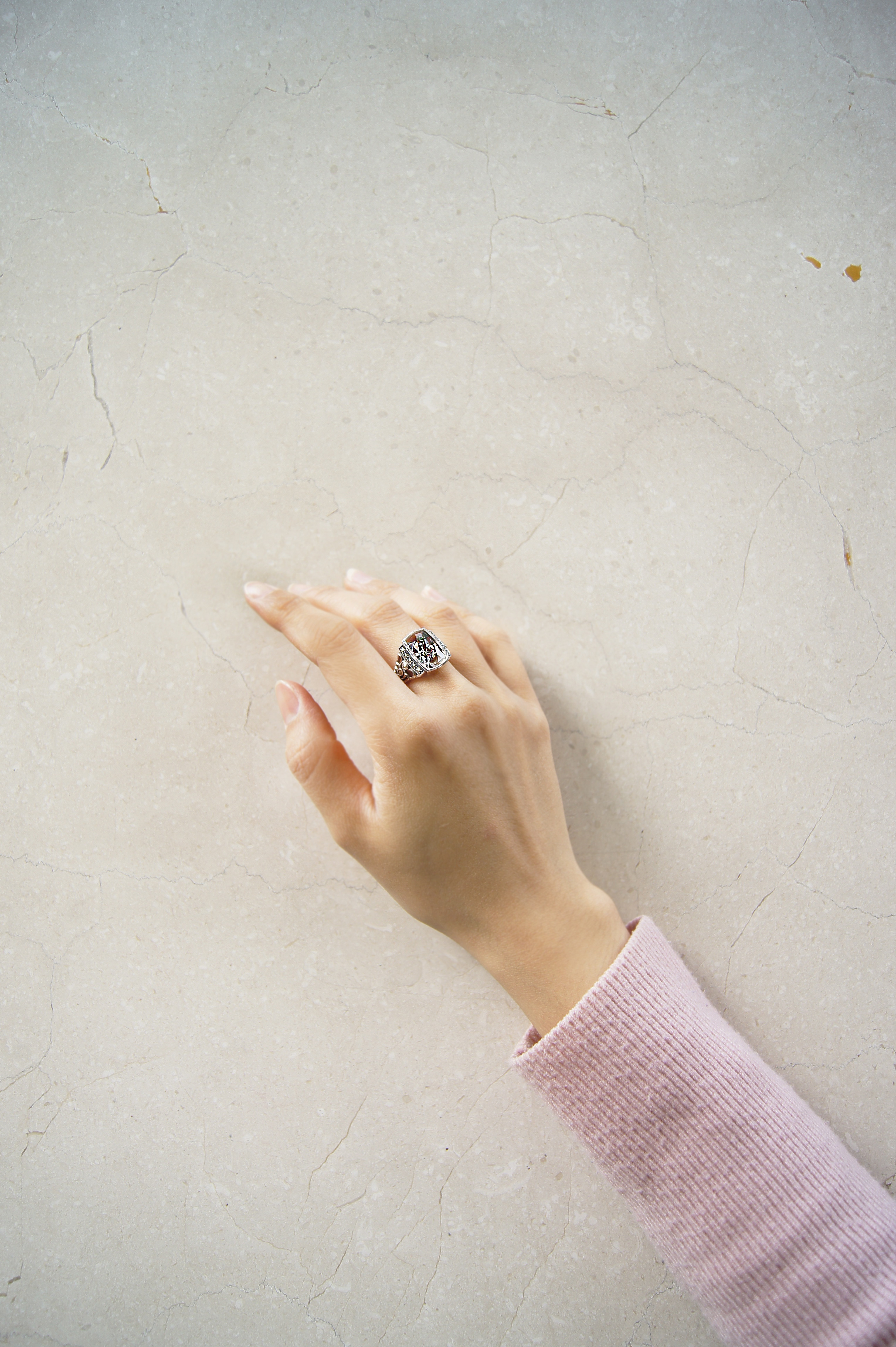 童話切割水晶戒指