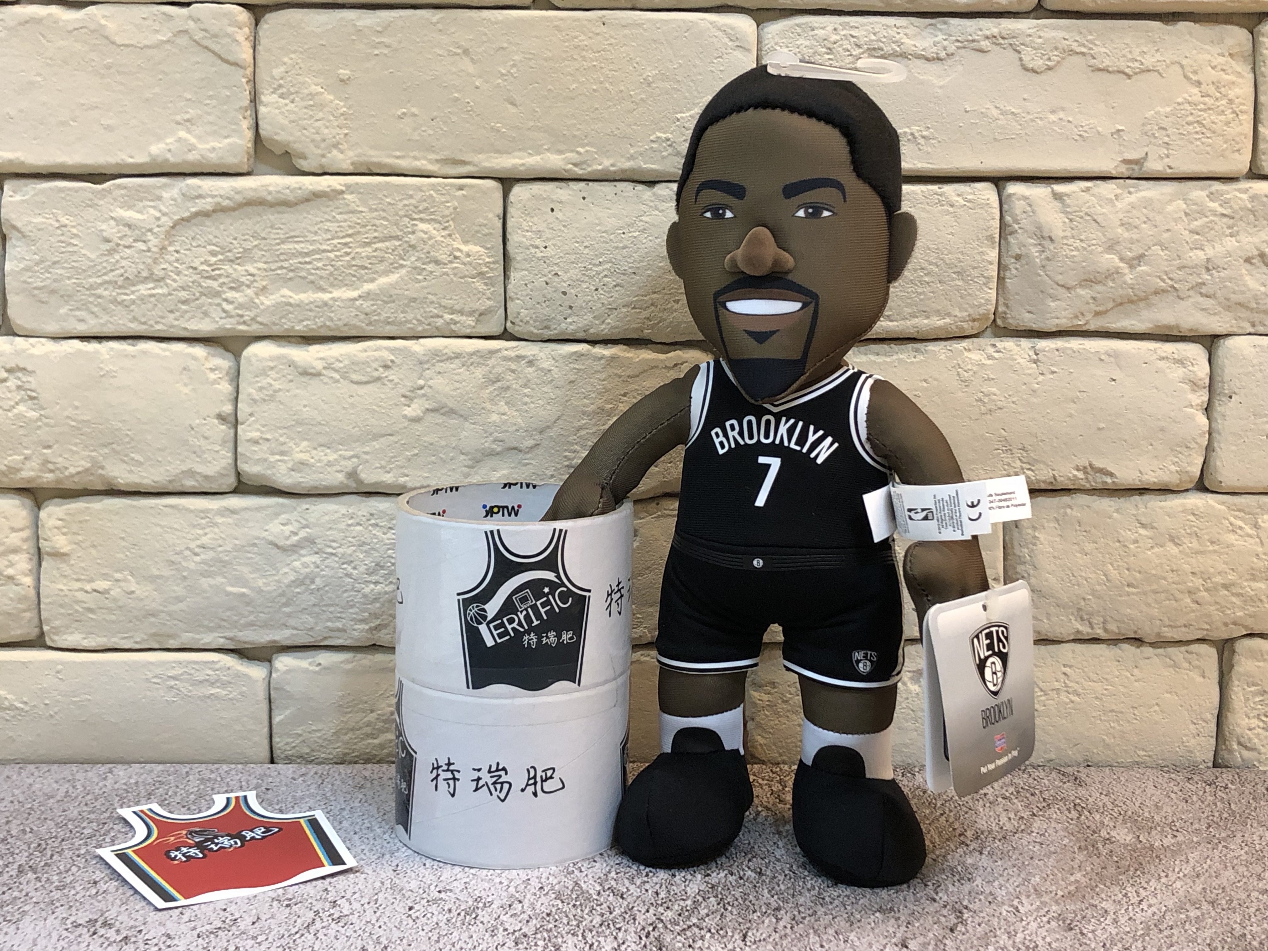 NBA公仔 Kevin Durant 布魯克林籃網黑 Bleacher Creatures 全新