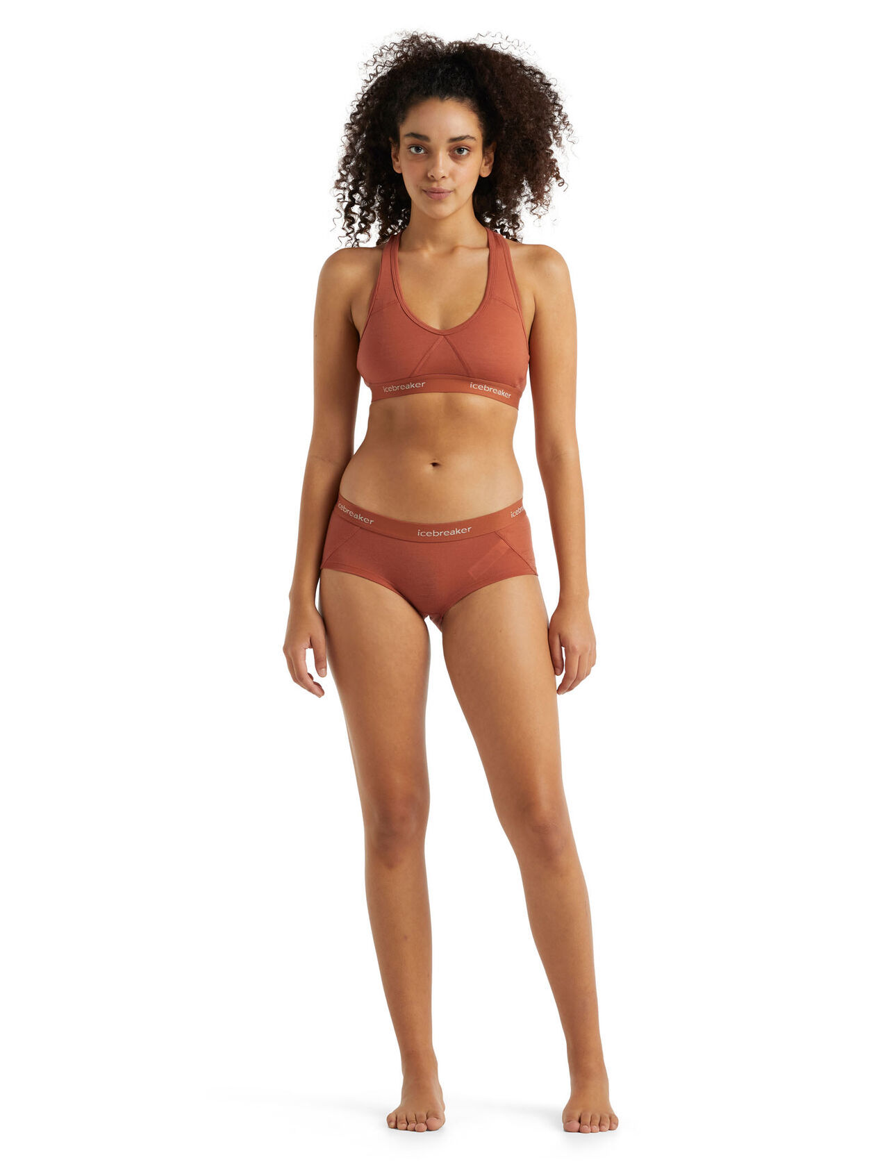 icebreaker Sprite 女款 羊毛四角內褲-BF150-柚橘