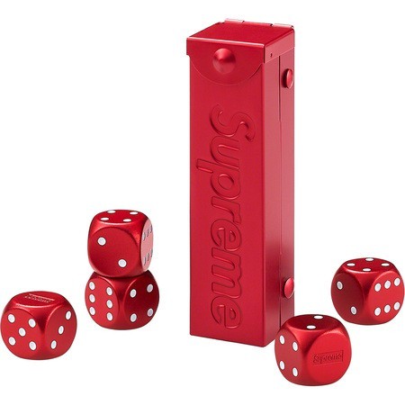 SUPREME ALUMINUM DICE SET 骰子 紅-SS21A58