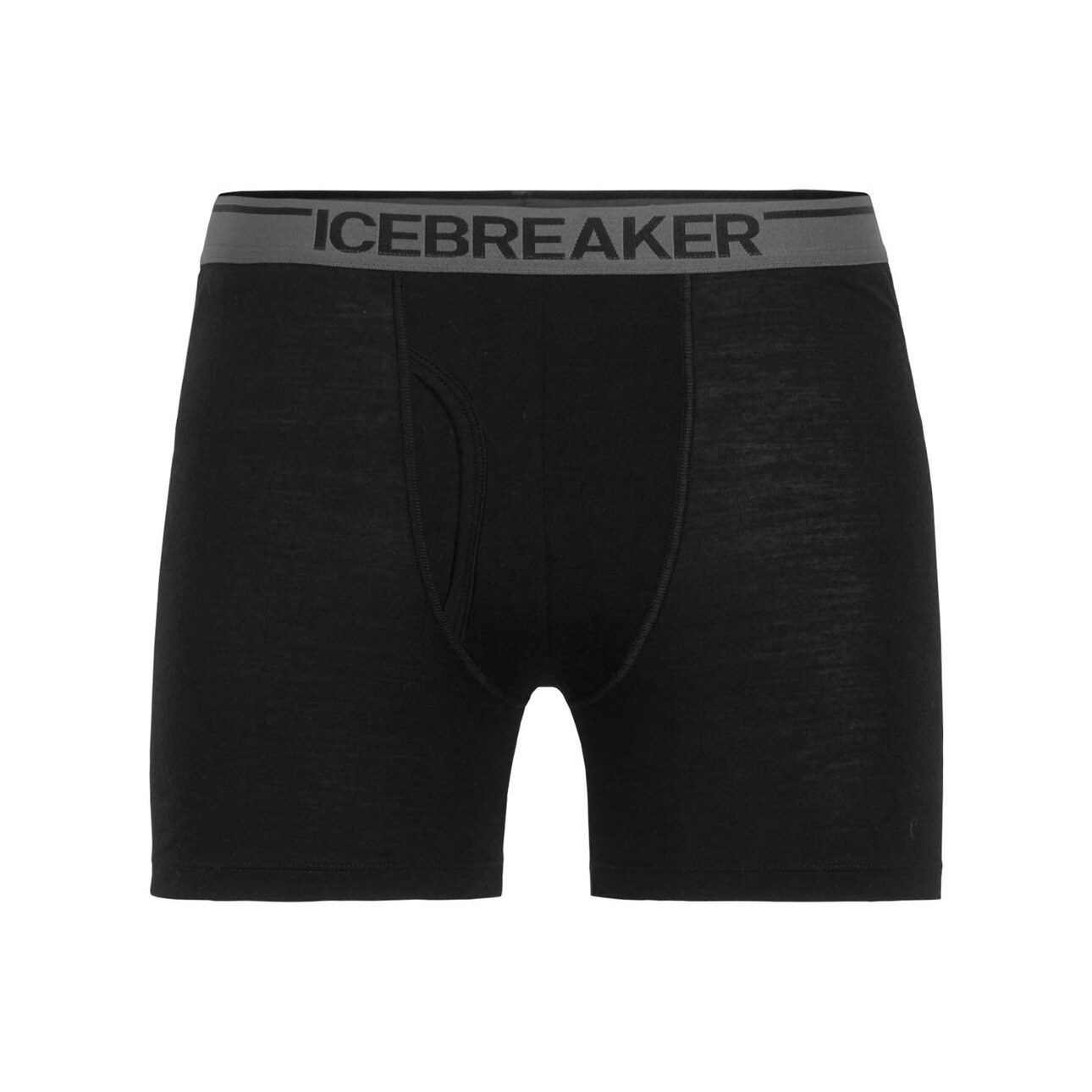 icebreaker Anatomica 羊毛開口四角內褲-BF150-黑 男生