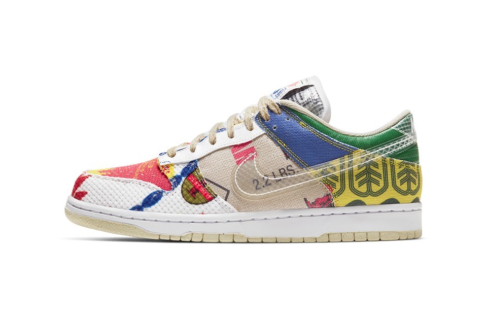 -(A12b)-NIKE DUNK LOW SP  CITY MARKET "THANK YOU FOR CARING" 彩色拼接塗鴉 -DA6125 900