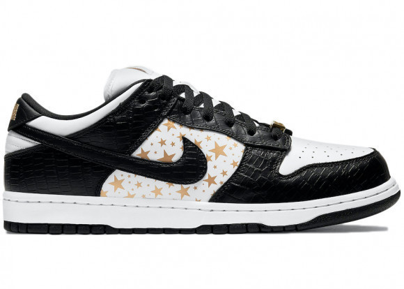 -(A12c)-NIKE SB DUNK LOW OG QS  SUPREME 黑白金-DH3228 102