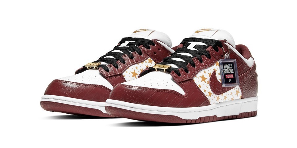 -(A12c)-NIKE SB DUNK LOW OG QS  SUPREME 酒紅金-DH3228 103