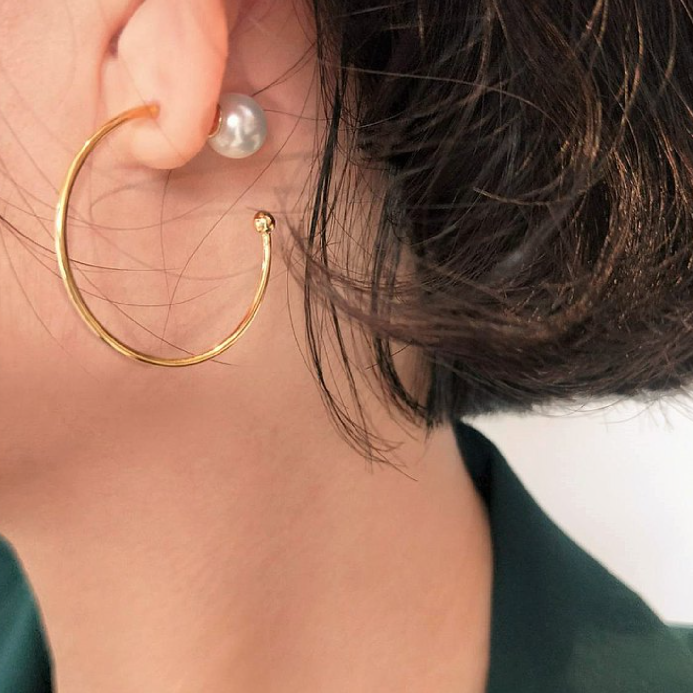 │輕奢│女巫的權杖 • 珍珠耳扣 • 耳針 • 14K注金 • 14kgf