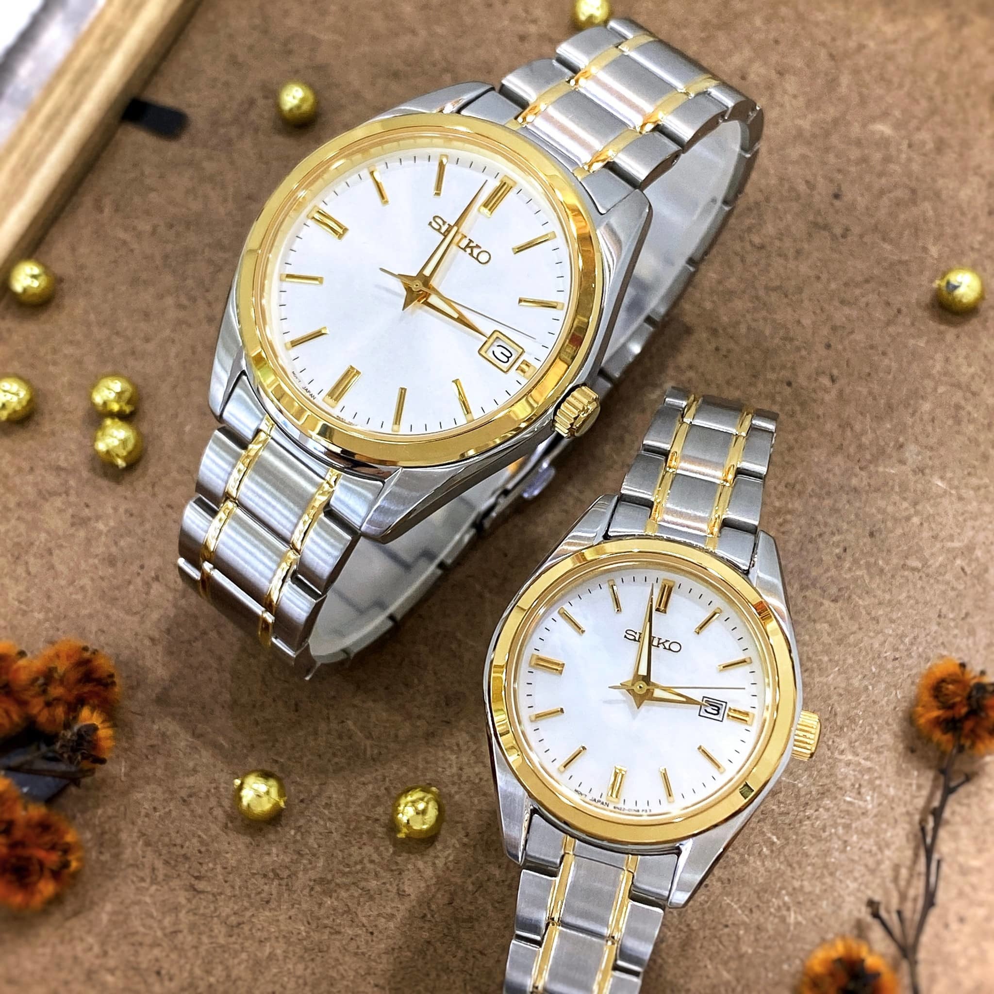 【SEIKO 精工】CS系列 經典半金對錶 6N52-00A0KS (39mm) / 6N22-00K0GS (30mm)  現代鐘錶
