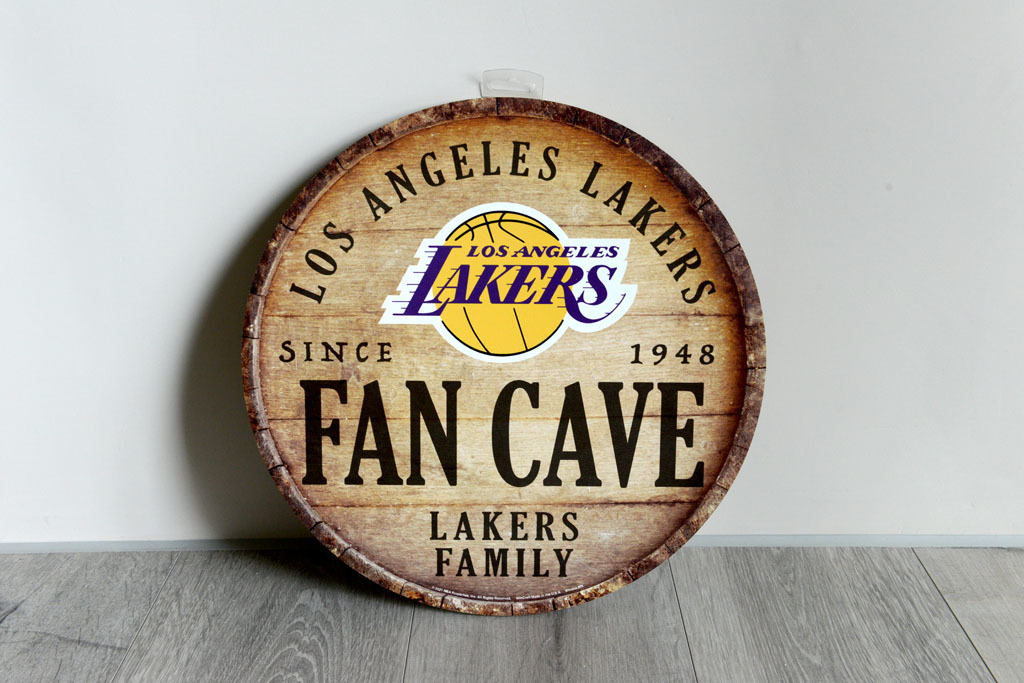 WinCraft 洛杉磯湖人隊 14吋 圓形木板裝飾