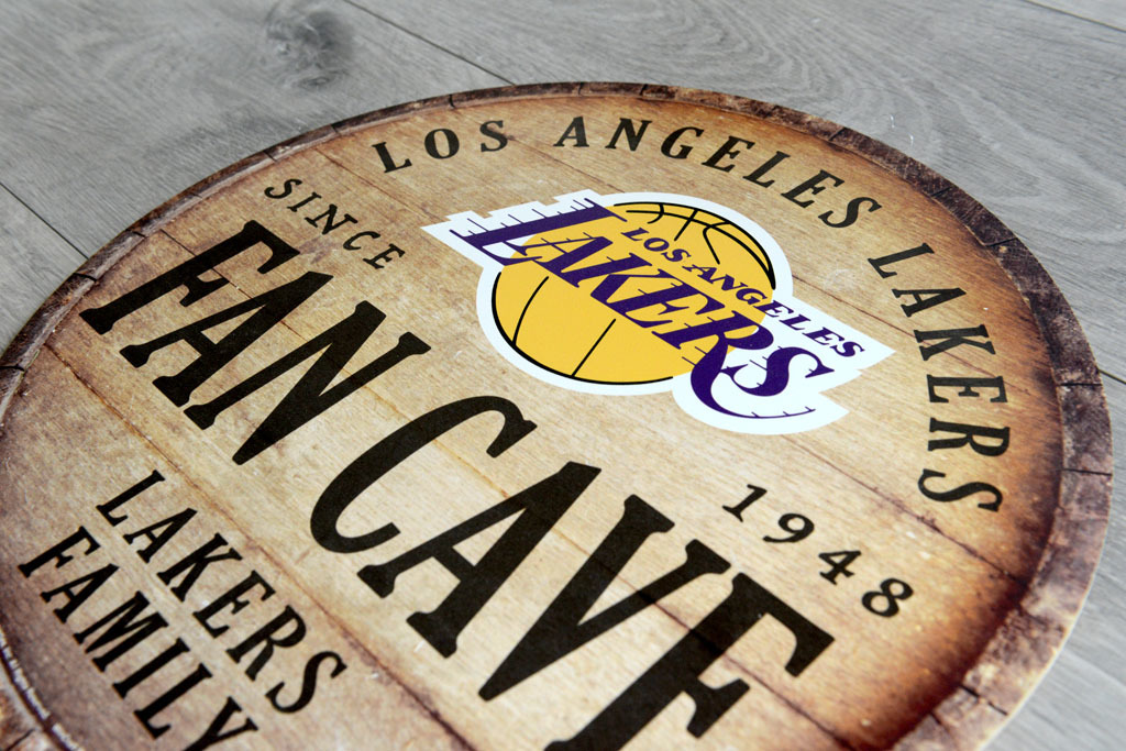 WinCraft 洛杉磯湖人隊 14吋 圓形木板裝飾