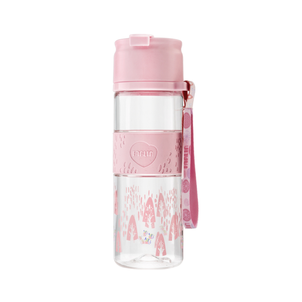 【FARLIN】 GULU GULU 成長水杯-粉(掀蓋直飲款)