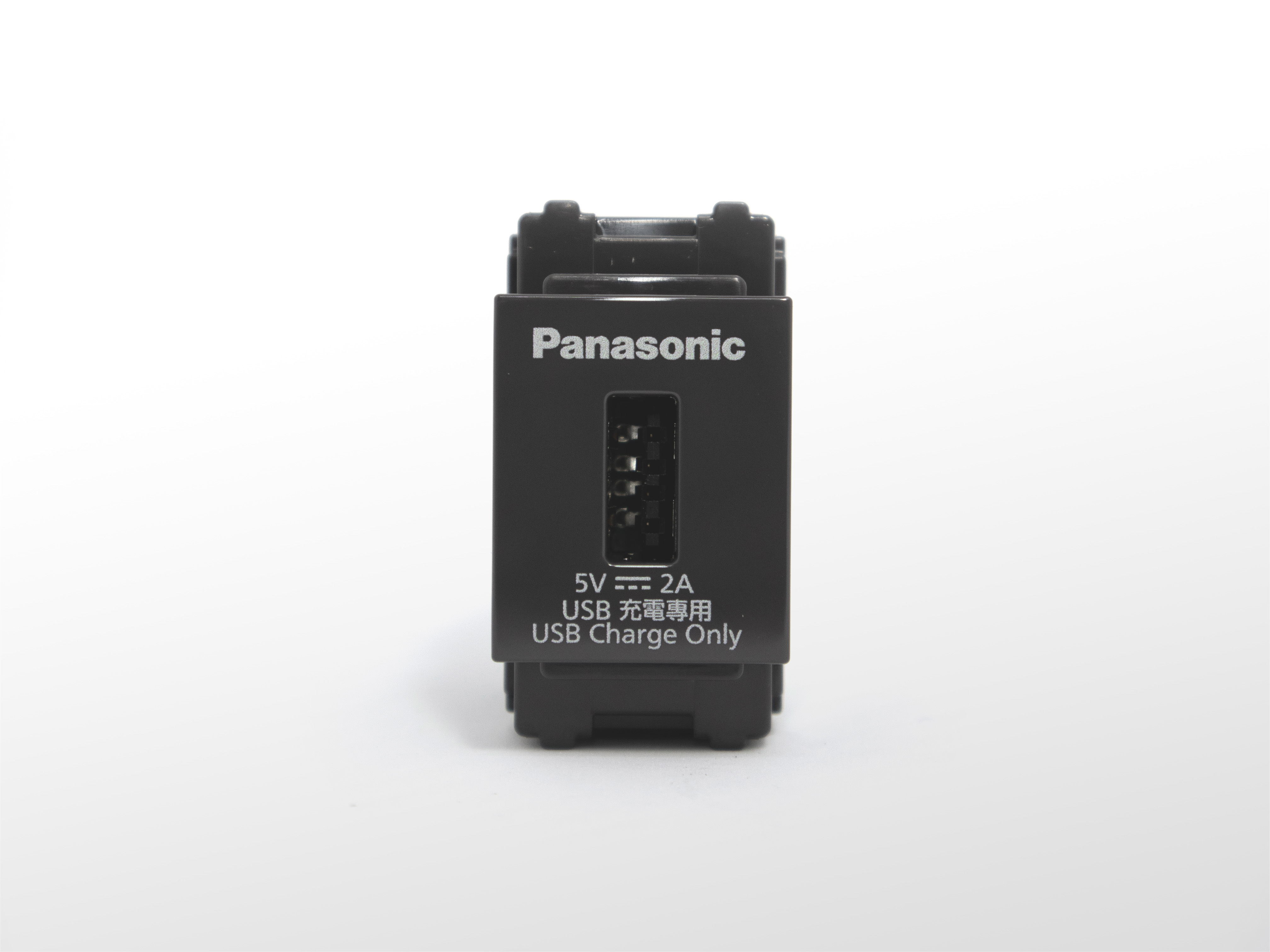 Panasonic GLATIMA埋入式USB充電插座 1孔 (灰色) WNF1081H