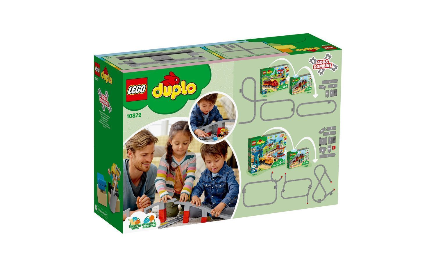 [飛米樂高積木磚賣店] LEGO 10872 Duplo-鐵路橋與鐵軌