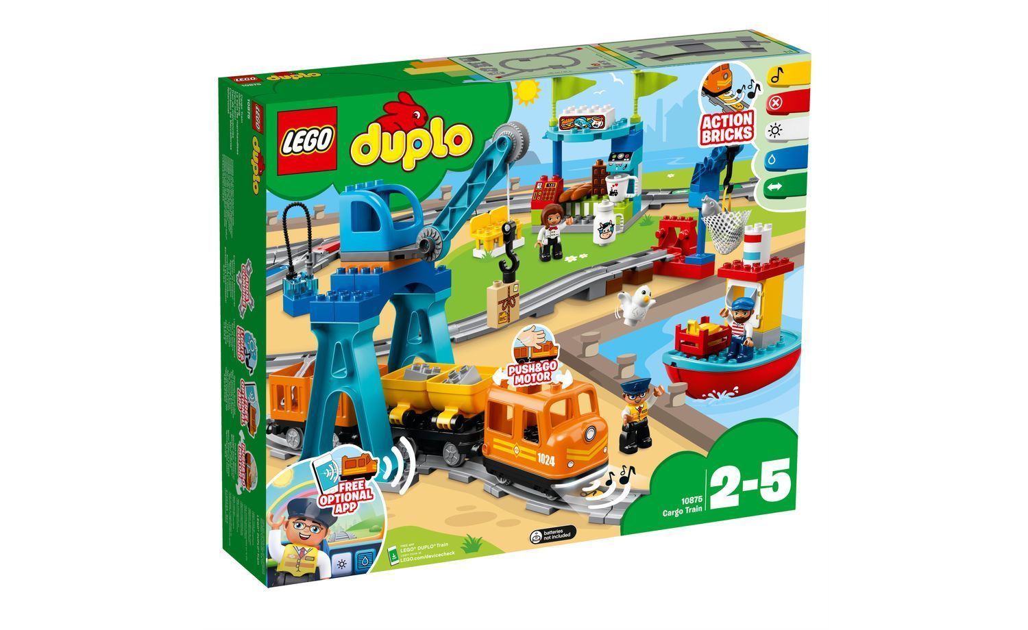 [飛米樂高積木磚賣店] LEGO 10875 Duplo-貨運列車