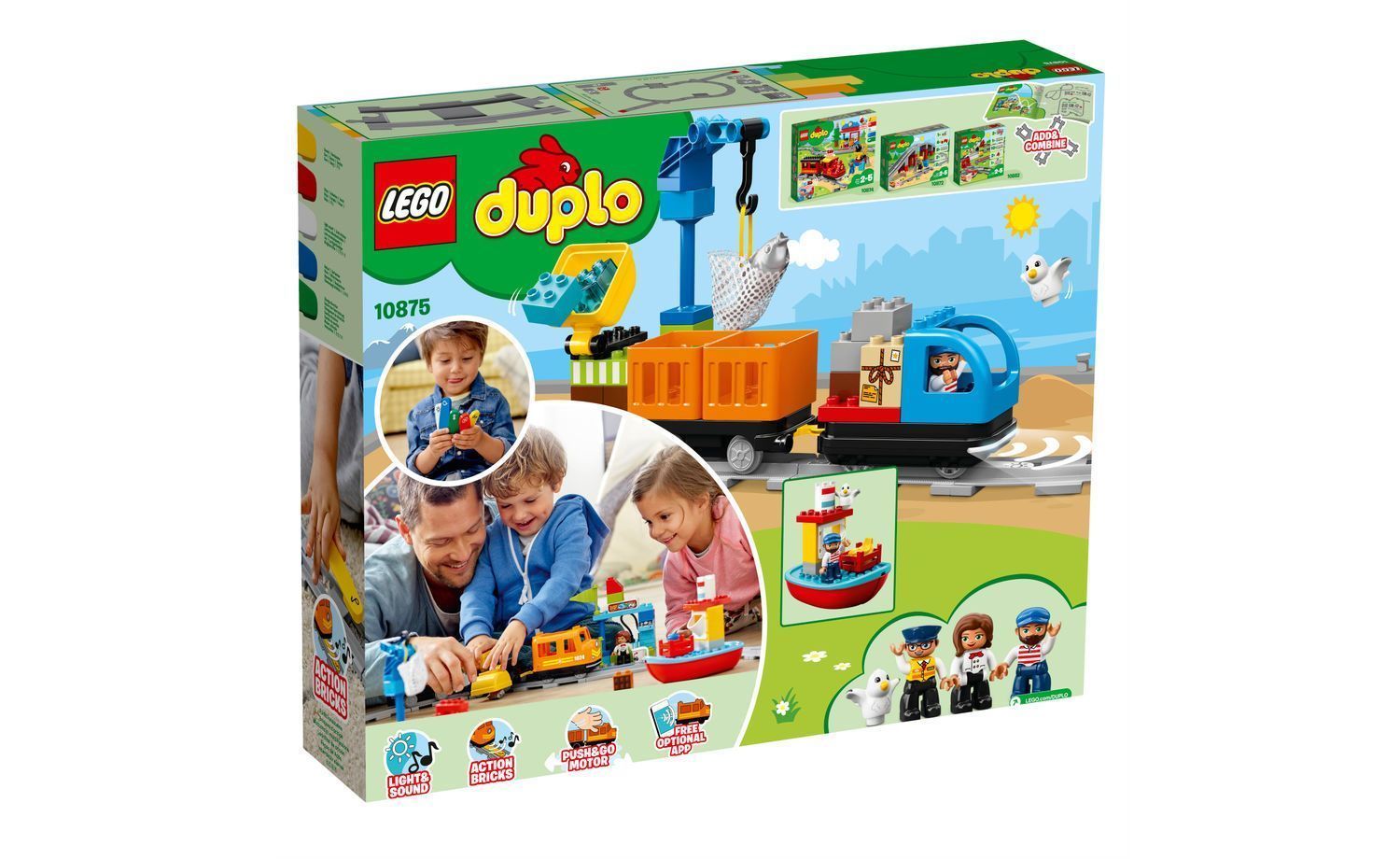 [飛米樂高積木磚賣店] LEGO 10875 Duplo-貨運列車