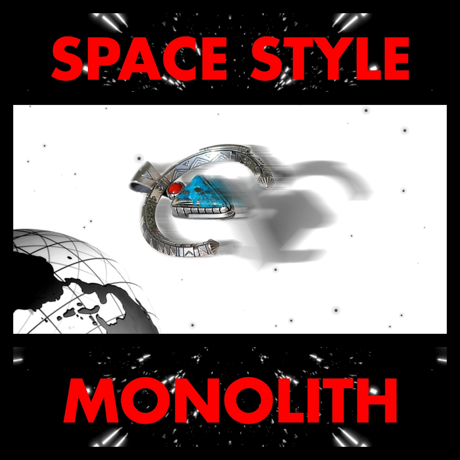 Space style 月牙【吊墜】