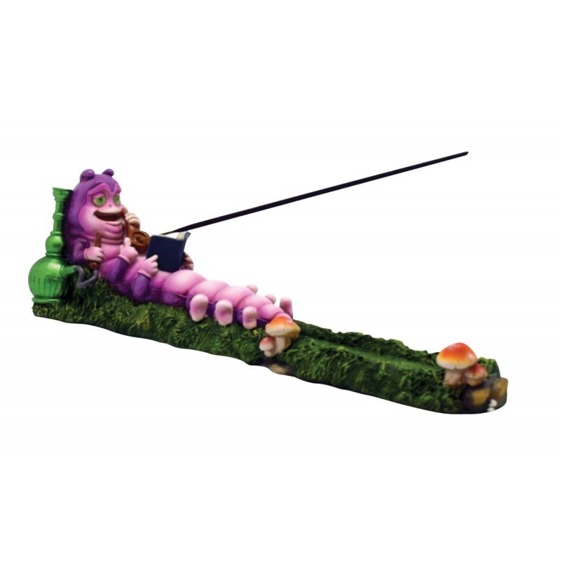CATERPILLAR INCENSE BURNER - POLYRESIN / 10"