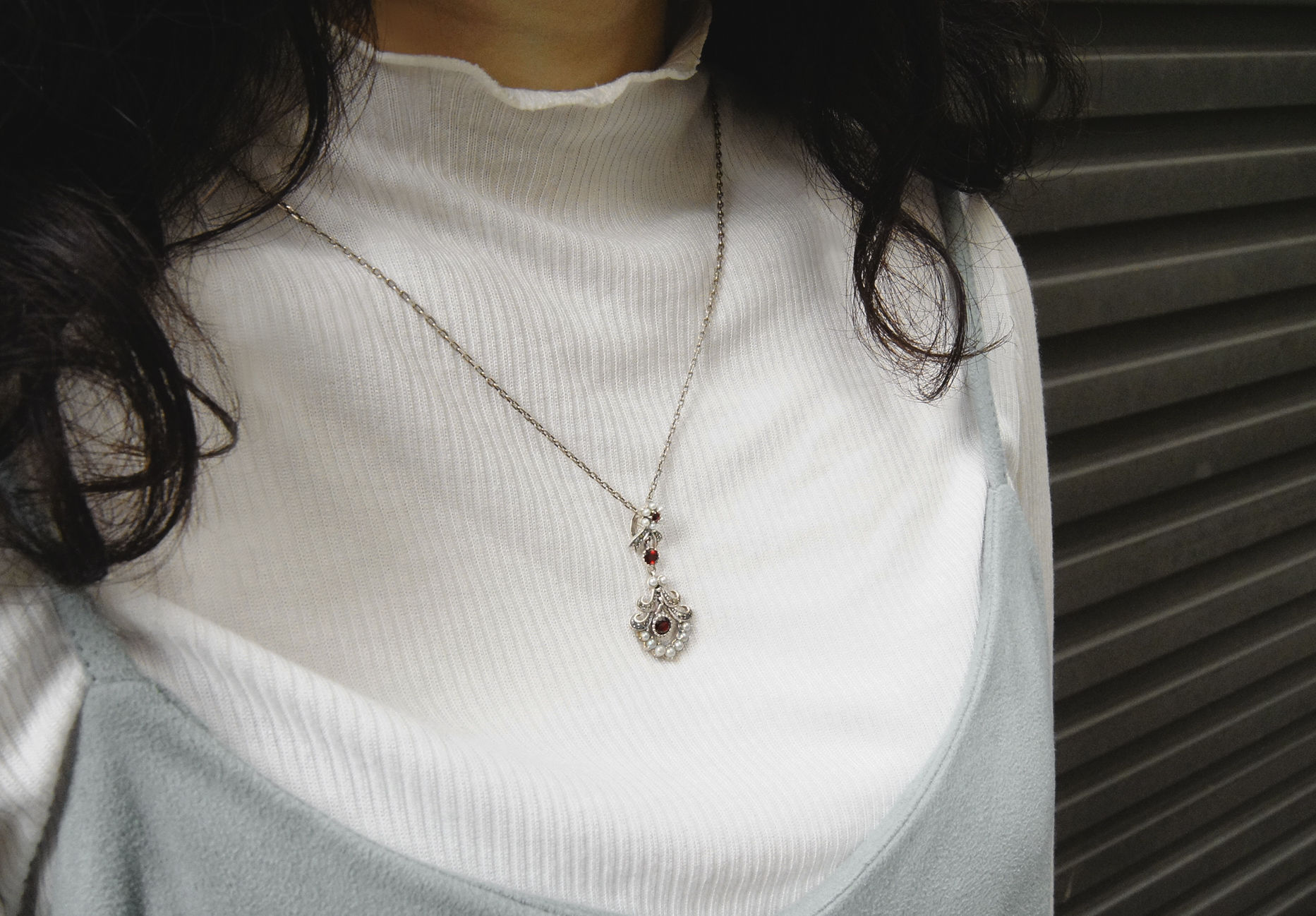 石榴石花禮墜子（OP1682）