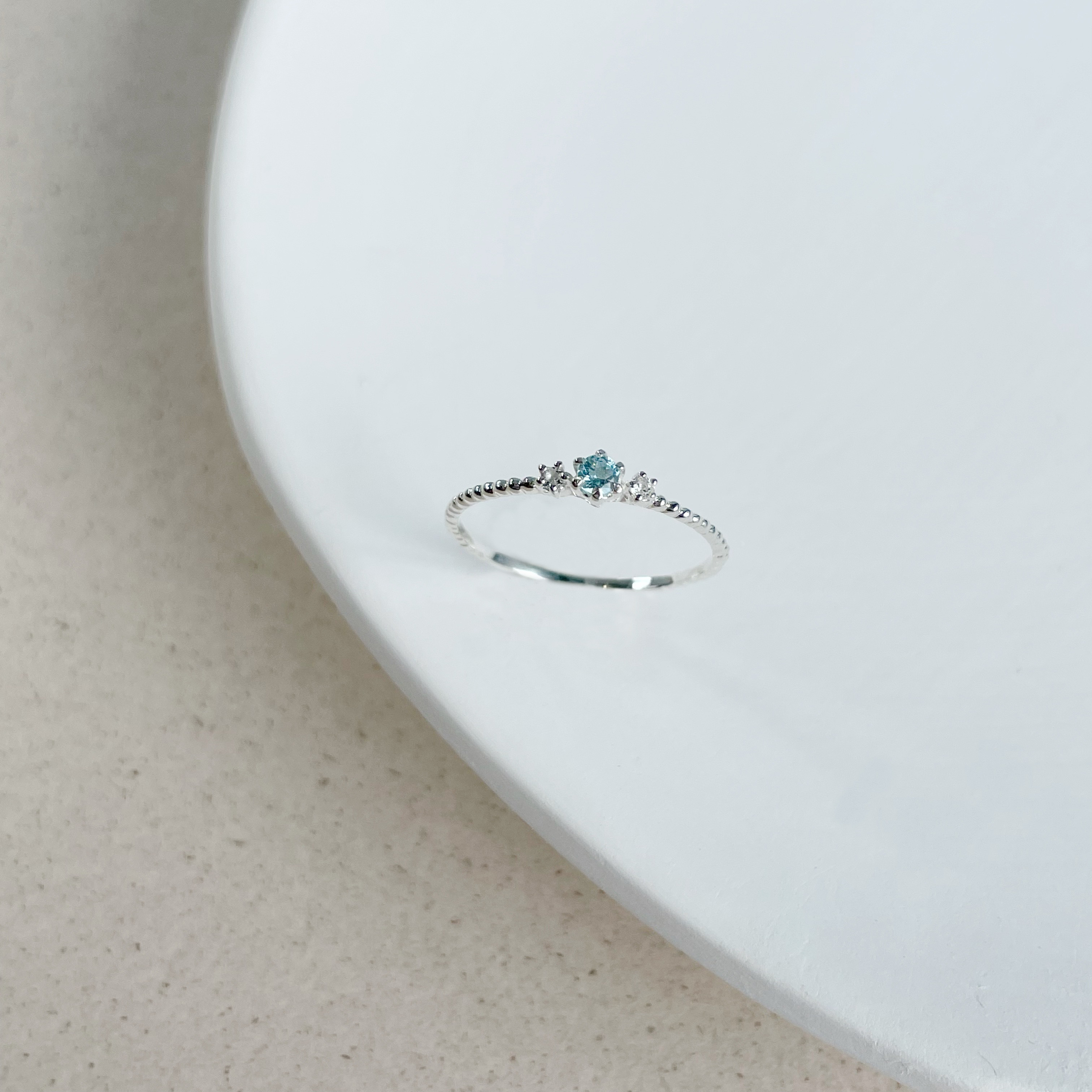 Mini六爪托帕流星戒指