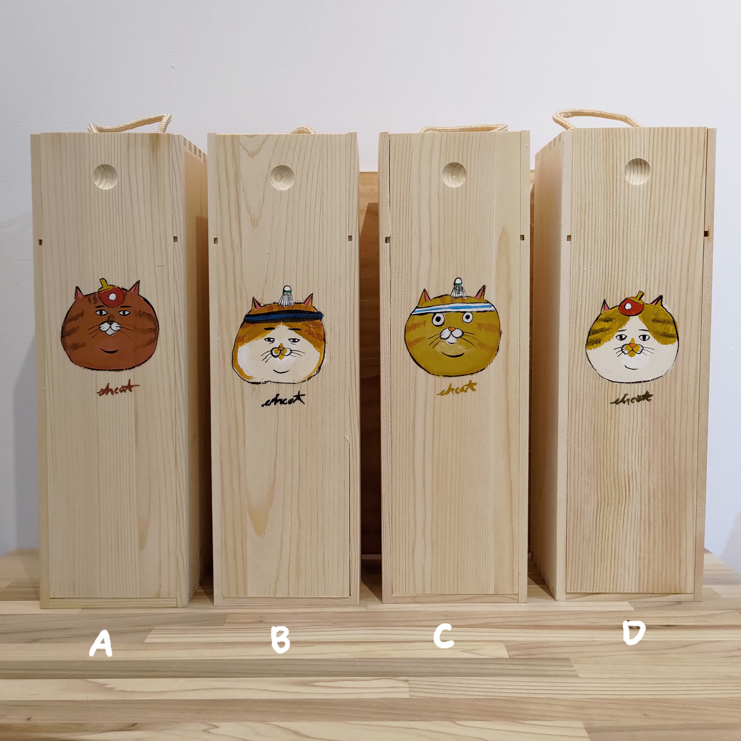 【ehcat貓室友】貓公仔雕塑-桌球羽球系列