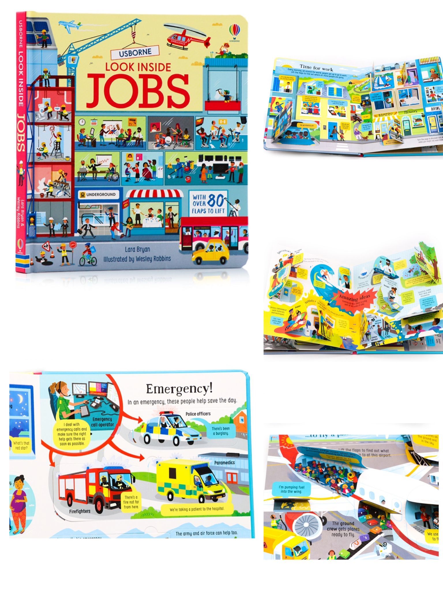 🔶Usborne look inside the jobs No.1107