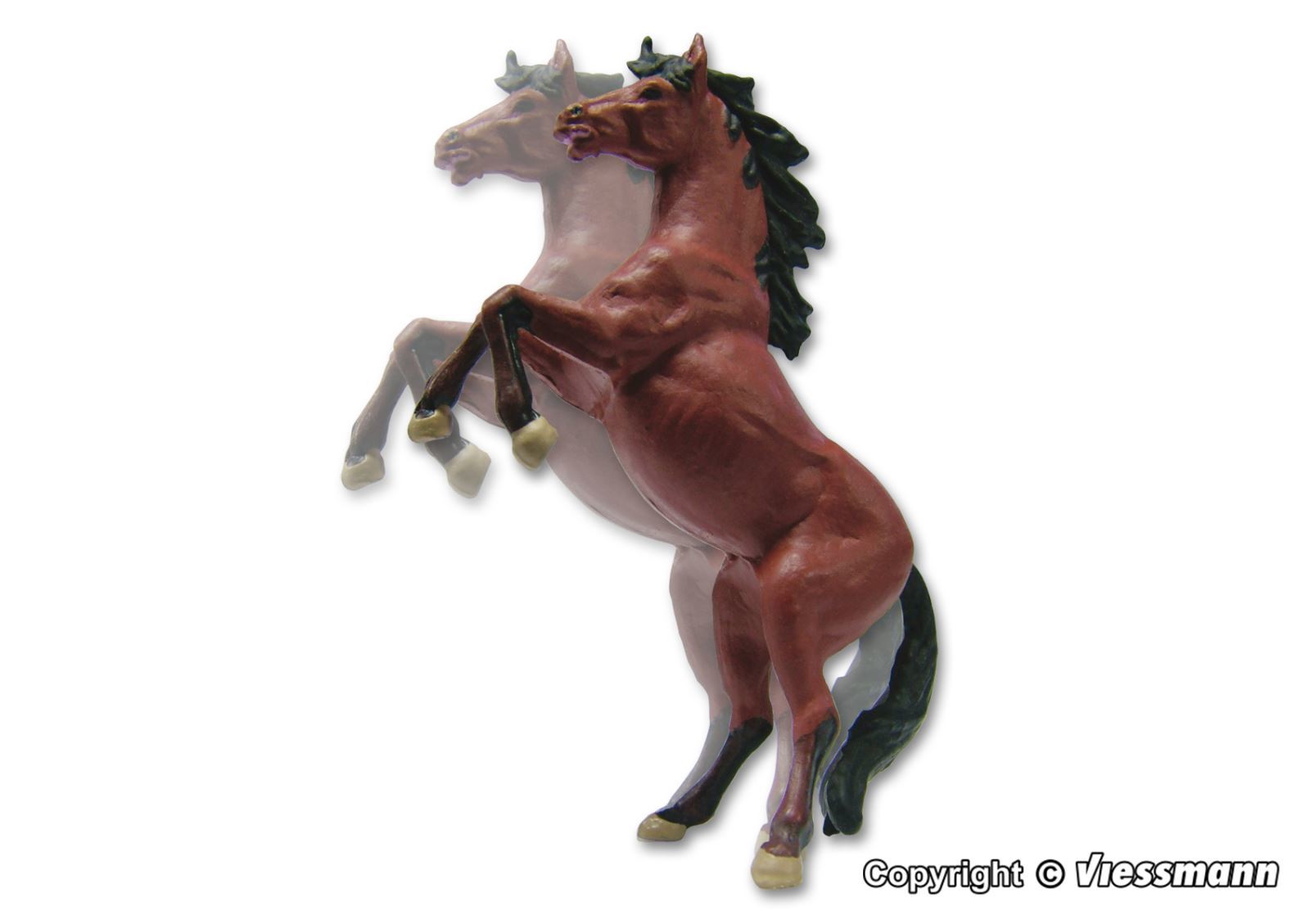 Viessmann 1591 HO規 Rearing up horse 安撫馬匹.電動