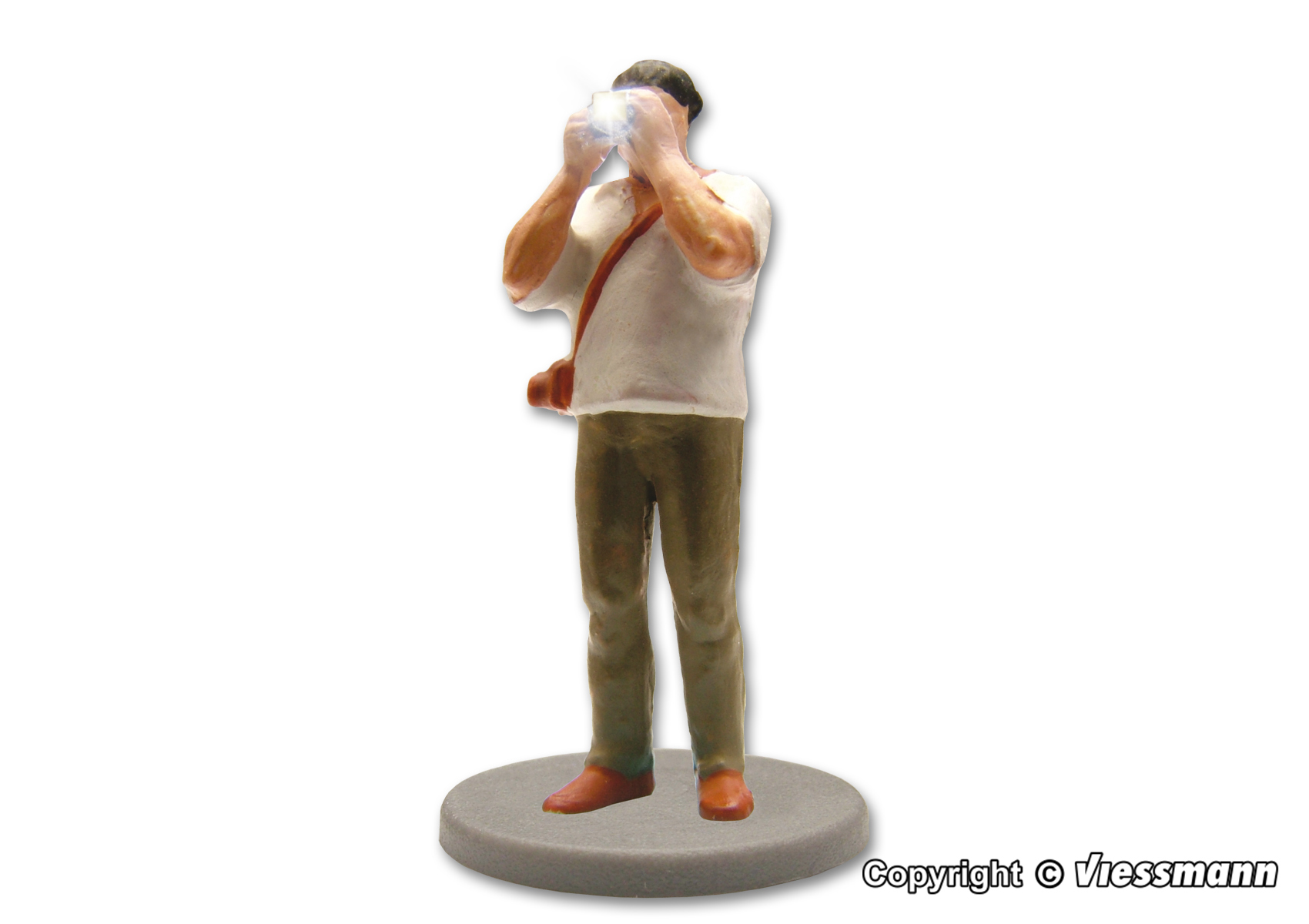 Viessmann 1519 HO規 Photographer with equipment and flashlight 拍照者.會閃燈