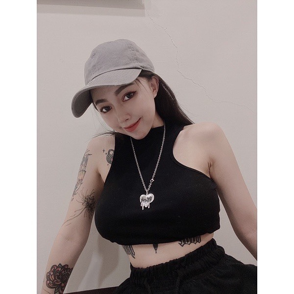 PEACCOK / 溶解 / 解構 / 拼接 / 愛心 / 立體 / 飾品 / 鈦鋼 / 項鍊